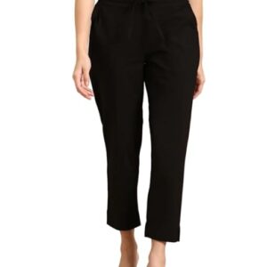 GARSAZ Woman Trousers Pants Cotton Regular Fit Kurti Pant Daily Office Wear Formal Casual Use
