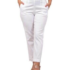 TESORI (BHARAT) Women's Lycra Regular Slim Fit Trouser | Cotton Trouser for Women Formal Casual Daily Use