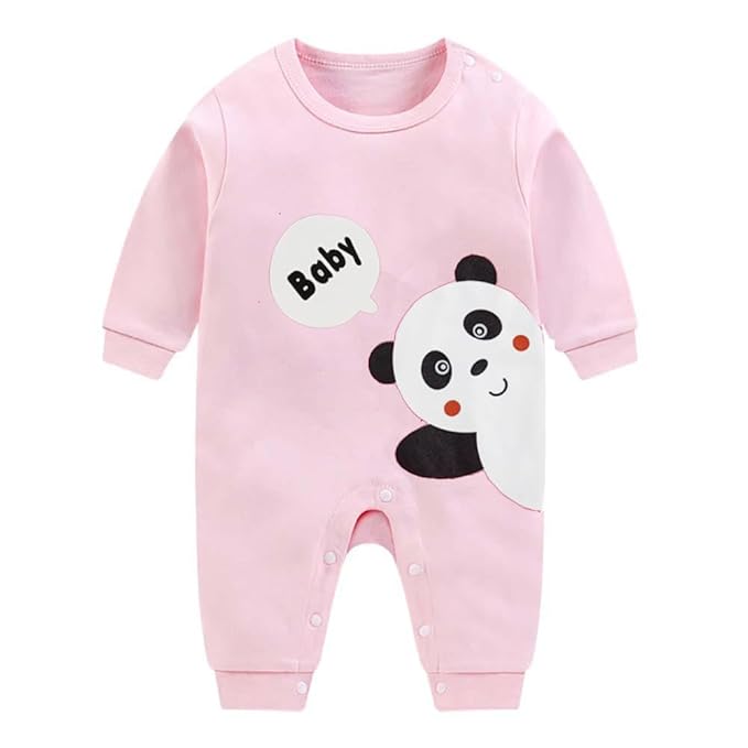 Bold N Elegant Cute Panda Cartoon Print Newborn unisex Bodysuit