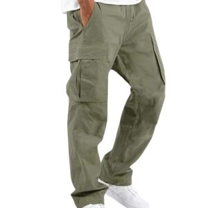 Lymio Men's Loose Fit Cotton Cargos