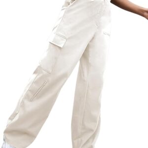 GRECIILOOKS Women's Relaxed Fit Poly Lycra Trousers