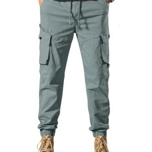 Lymio Men's Loose Fit Cotton Cargos