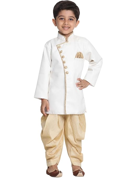 JBN Creation Boys Cotton Blend Angrakha Style