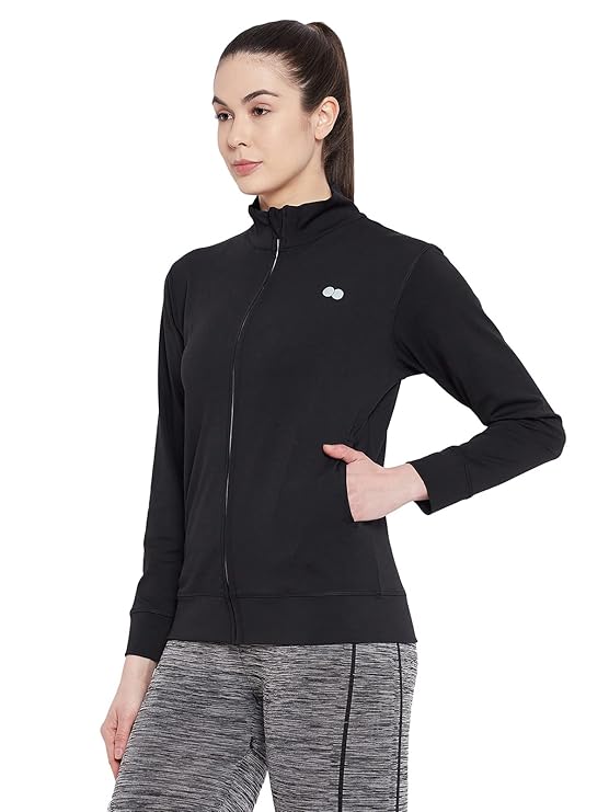 Clovia Women's Polyester A-Line Standard Length Coat - Image 2