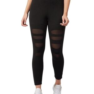 BLINKIN Women's Purple Skinny Athletic Leggings - Mid Rise, Slim Fit, Breathable, Yoga & Fitness