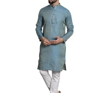 SOJANYA (Since 1958 Celebrate in Style: Silk Blend Kurta & Churidar Set for Every Occasion