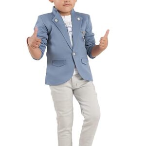 STAR MARKS Boys Cotton Blazer Set with T-Shirt & Pant