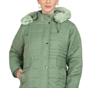 ELLIPSE Nylon Full Sleeve Winter Jacket With Detachable Hood