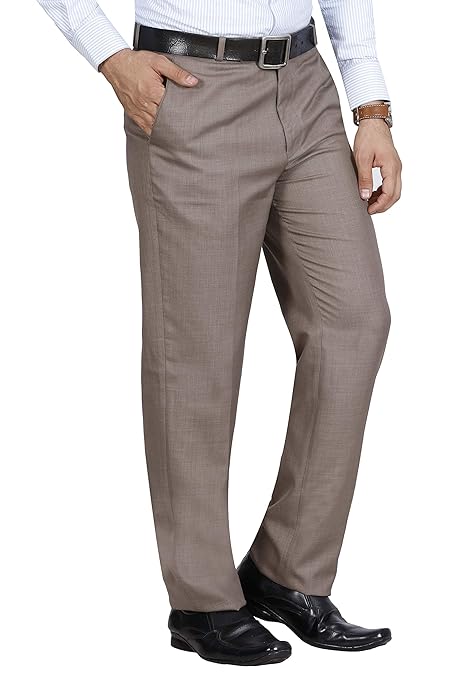 Mc Henry Men's Regular Fit Polyester Blend Pants