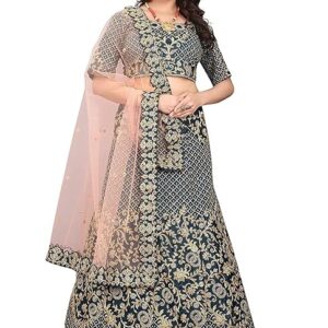 nf NETRA FASHION Traditional Women's Heavy Embroidered Lehenga Choli