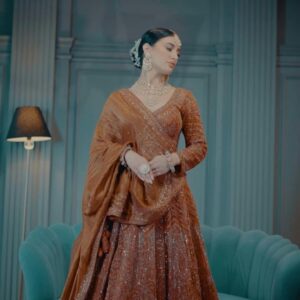 shubhmangal Women’s Net Lehenga Choli with Sequins Embroidery Work & Semi-Stitched Choli - Parti Wear