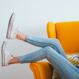 FASHIONFIBRE Women Straight Fit High-Rise Light Fade Cotton Jeans