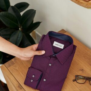 Peter England Men Maroon Formal Shirt