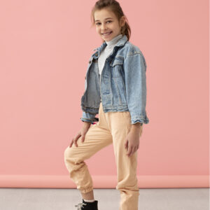 TALES & STORIES Girls Denim Jacket & Jogger